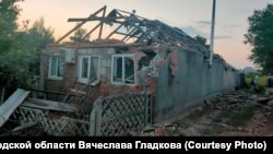 Дом в селе Новая Таволжанка Белгородской области, разрушенный при обстреле 15 июля 2024 года.