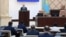 Токаев выступает в Сенате Казахстана в январе 2023 года