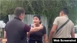 Алматы, задержание Айжан Мамешовой