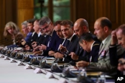 Заседание "Коалиции желающих" (стран, которые выразили поддержку Украине, в том числе военную), 3 cсентября, Париж, фото AP