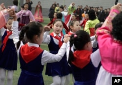 На выборном участке в Пхеньяне