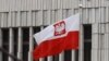 RUSSIA -- The Polish flag flies on Polish embassy in MOscow, March 26, 2018