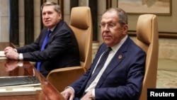 Глава МИДа Сергей Лавров и помощник Путина Юрий Ушаков