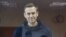 RUSSIA -- Russian opposition leader Aleksei Navalny, charged with defaming a World War II veteran, attends a court hearing in Moscow, February 5, 2021