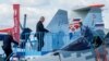 RUSSIA -- Russian President Vladimir Putin and his Turkish counterpart Recep Tayyip Erdogan inspect a Sukhoi Su-57 fighter jet as they visit the MAKS 2019 air show in Zhukovsky, outside Moscow, August 27, 2019