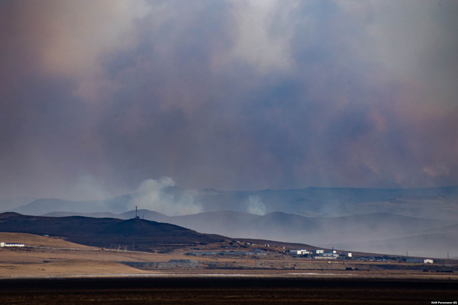 Забайкальский край, вид на границу с Монголией. 20 апреля 2019 года. Фото: Кирилл Пономарев