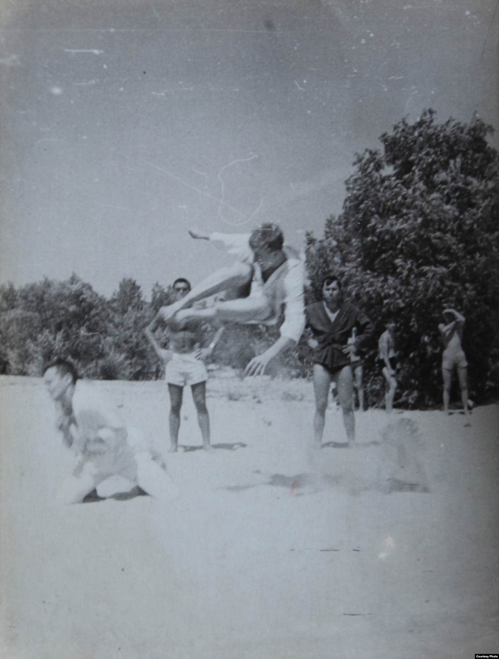 Тренировка на киевском пляже. Фото из личного архива Рудольфа Каценбогена