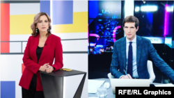 Ведущие "Дождя" Тихон Дзядко и Екатерина Котрикадзе 