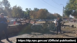 Днепр, место взрыва