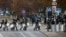Сотрудники ОМОНа на протесте 8 ноября в Минске