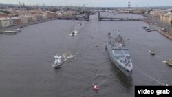 Военный парад в Санкт-Петербурге 25 июля 2021 года