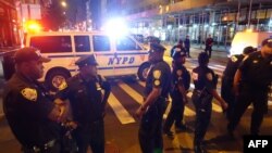 Полицейский кордон на 23 улице Манхэттена