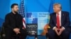 Netherlands -- Volodymyr Zelensky and Donald Trump, the Hague, 25Jun2025