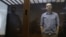 RUSSIA -- Russian opposition leader Alexei Navalny attends a hearing to consider an appeal against an earlier court decision to change his suspended sentence to a real prison term, in Moscow, Russia February 20, 2021.